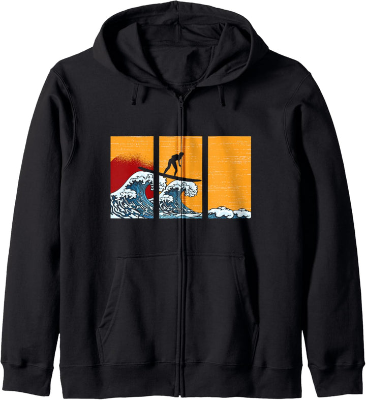 Wassersport Sommerurlaub Surfing Sonnenuntergang Surfen Kapuzenjacke