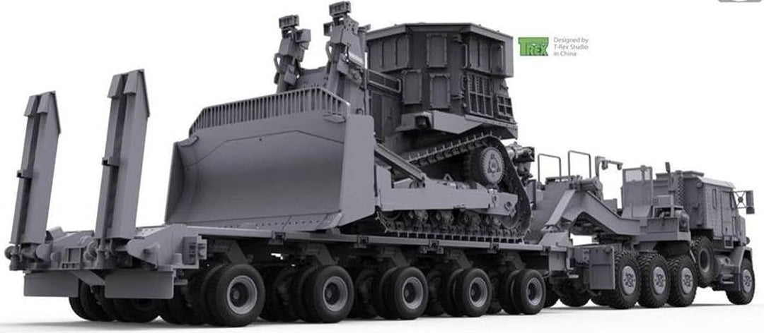 TAKOM TAK5002 1:72 M1070 Tank Transporter w/D9R Bulldozer