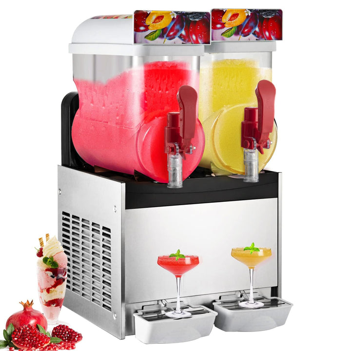 15L x 2 Slushie Maschine mit Fast Cool Kompressor – Gerät zur Zubereitung von Slushies, Margaritas,
