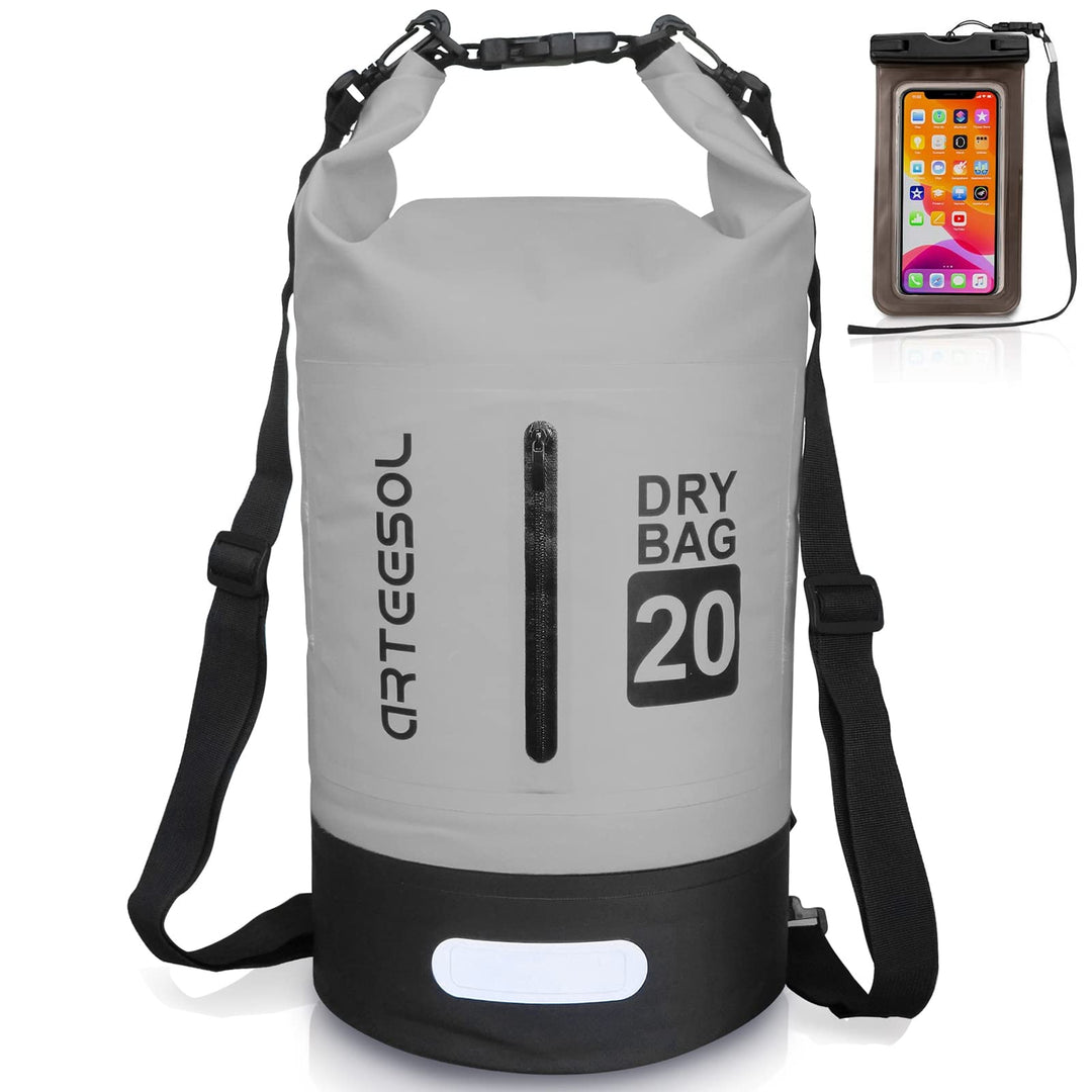 Dry Bag wasserdichte Tasche 5L/10L/20L/30L Wasserfester Beutel Packsack mit Langen Doppeltem Verstel