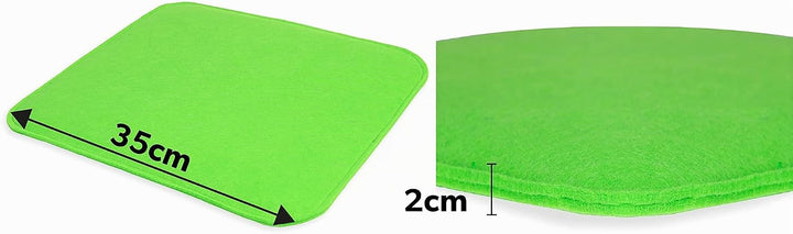 sunnypillow 4er Set Sitzkissen Filz Stuhlkissen quadratisch 35 x 35 cm - gemütliche Filzkissen für B