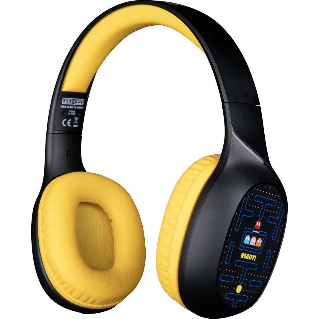 Konix Pac-Man On-Ear-Kopfhörer kabellos Bluetooth 5.3 für Smartphones und Tablets - 30 Std. Akkulauf