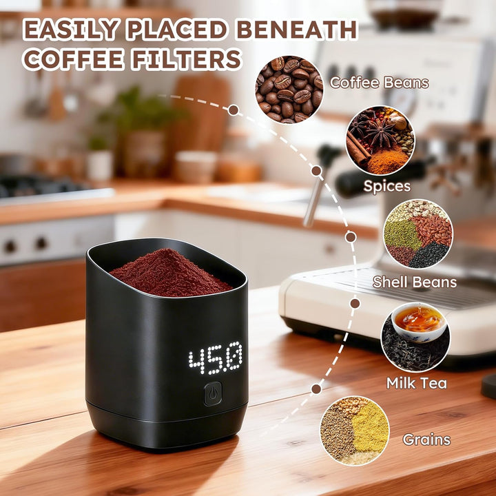 Digitale Kaffeewage mit LED-Display, Digital Kaffeewaage för Espresso & Pour-Over, Digitale Dosierme