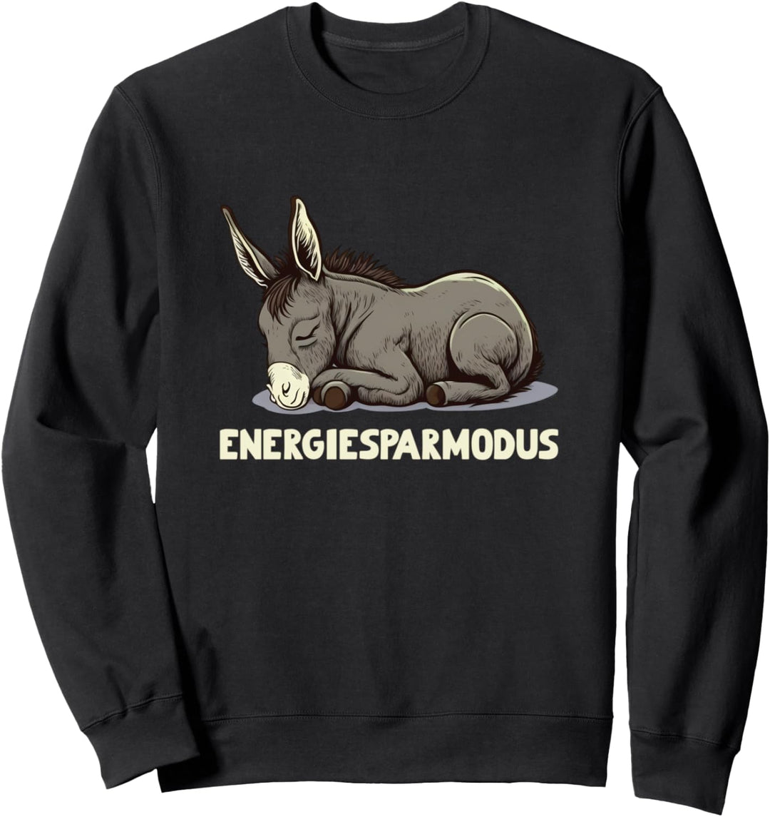 Energiesparmodus Müder Esel Sweatshirt