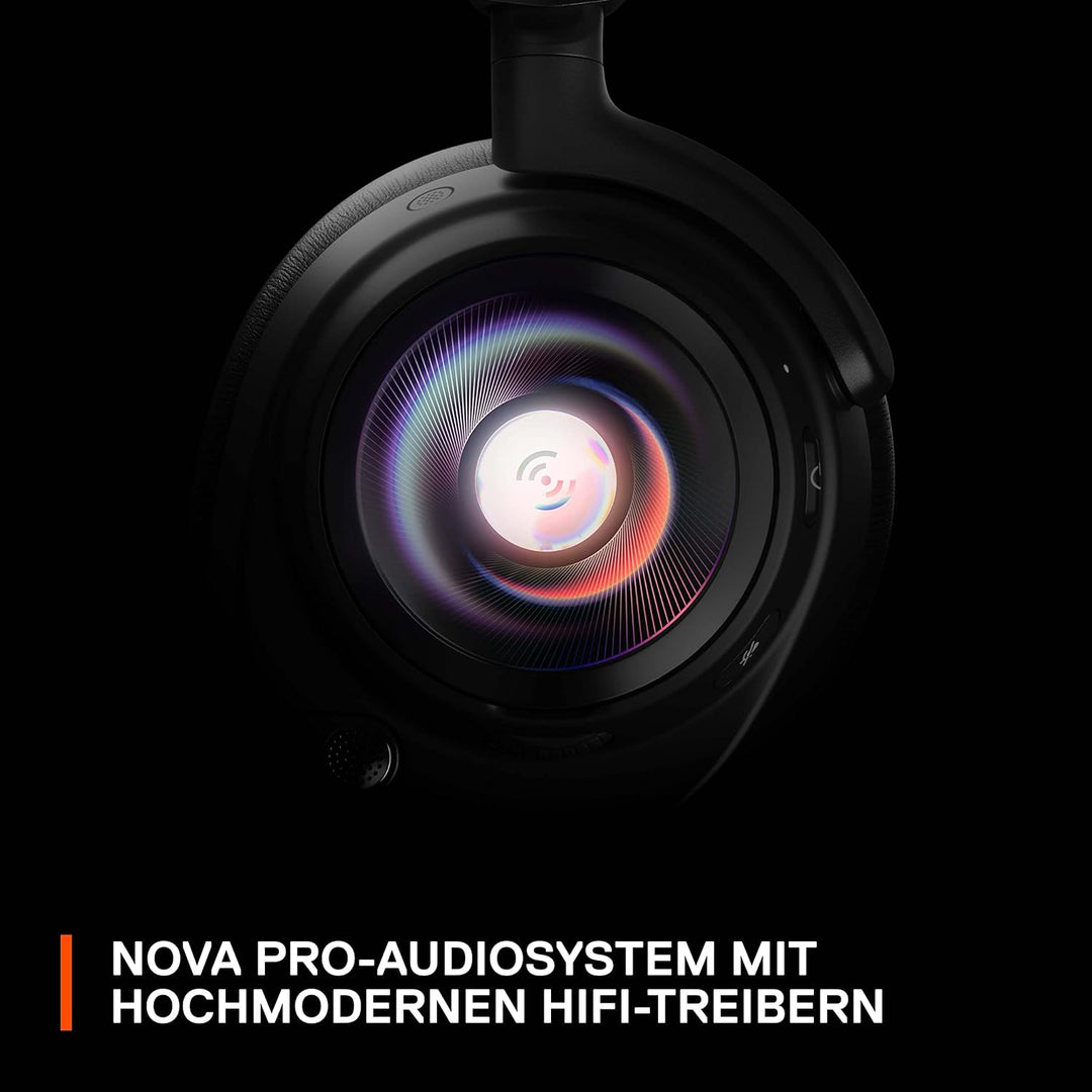 SteelSeries Arctis Nova Pro - Multi-System Gaming-Headset – Hi-Res Audio – 360° Surround-Sound – Gam
