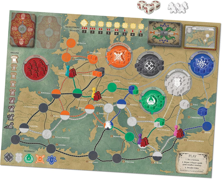 Z-Man Games ZMG7124 Brettspiel, Spiel,, 1. Standalone Game Pandemic: The Fall of Rom, Pandemic: The