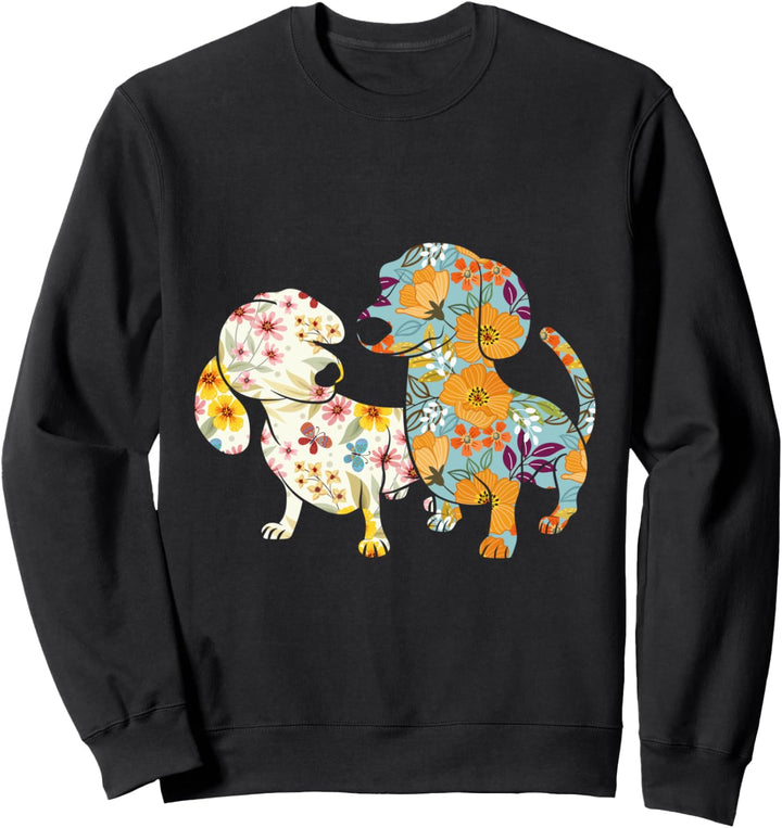Vintage Dackel Geschenke Dachshund Hunde Sweatshirt