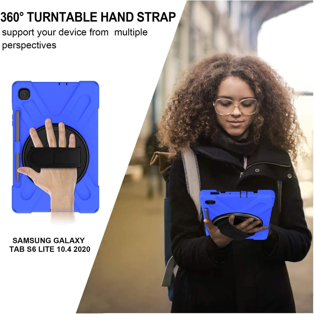 Gerutek Hülle Samsung Galaxy Tab S6 Lite 10,4 Zoll (2024/2022/2020), Stossfeste Robust Panzerhülle m