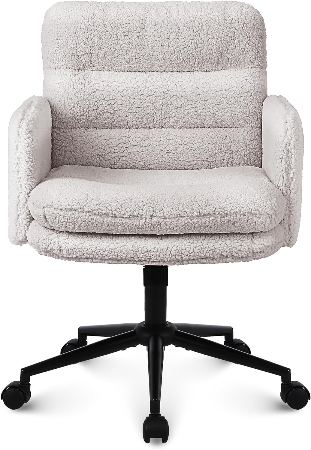 Youhauchair Schreibtischstuhl, Schminktisch Stuhl aus Kunstpelz, Bequemer Drehstuhl Schreibtisch Stu