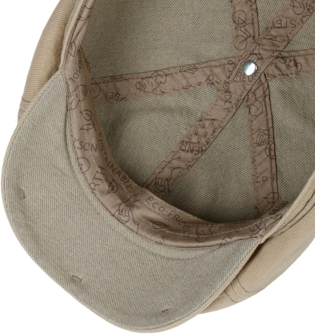 STETSON Herren Hatteras Tyrolean Loden Zeitungskappe 54-55 beige, 54-55 beige