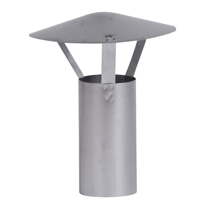 FIREFIX A100/RH Regenhut (verzinkt), Höhe 420 mm, ø 100 mm - für 0,6 mm starke Ofenrohre