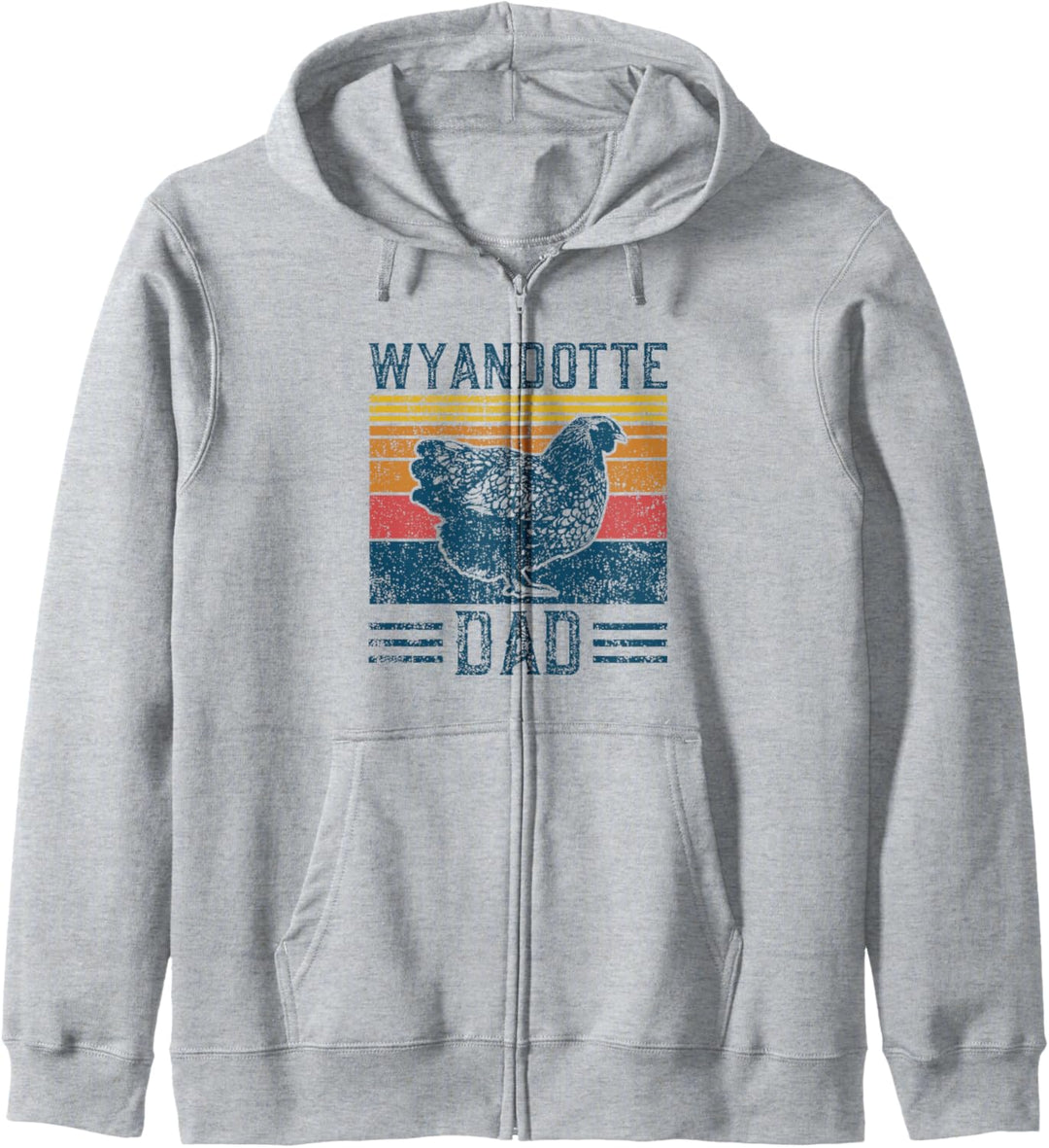 Farming Breed – Vintage Wyandotte Chicken Dad Kapuzenjacke