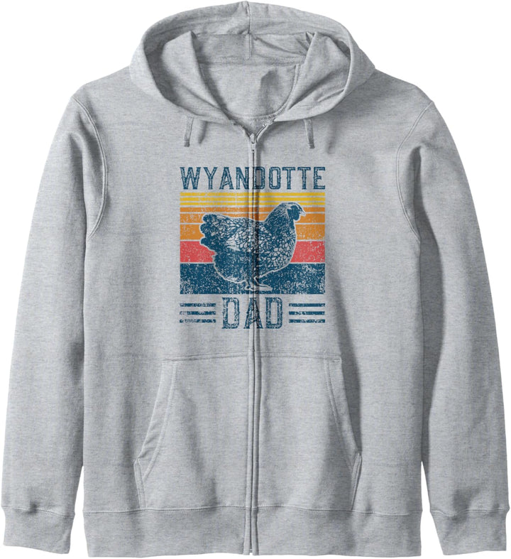 Farming Breed – Vintage Wyandotte Chicken Dad Kapuzenjacke