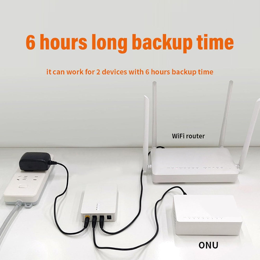 Marhynchus Mini -UPS 6000mAH Ununterbrochene Stromversorgung für Router -Modem -Sicherungsleistung m