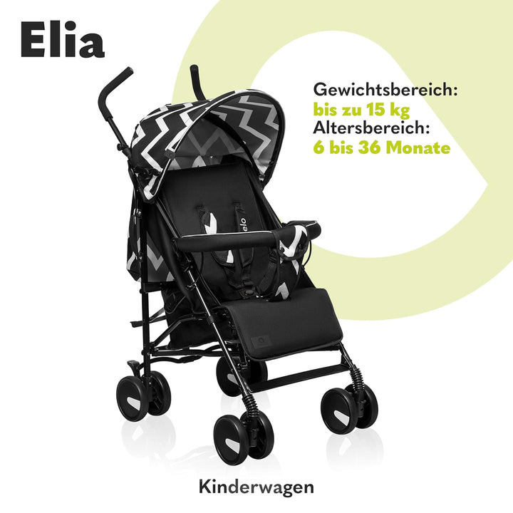 LIONELO Elia Buggy Klein Zusammenklappbar Kinderwagen Bis 15 Kg, Rücken Und Fussstützenverstellung H