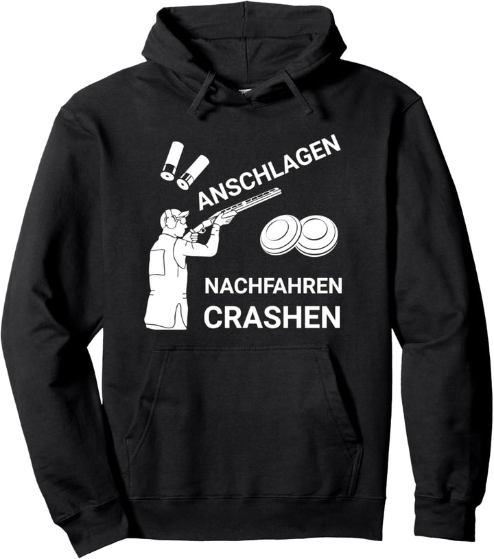 Tontaubenschiessen I Skeet Tontaube Motiv für Sportschützen Pullover Hoodie