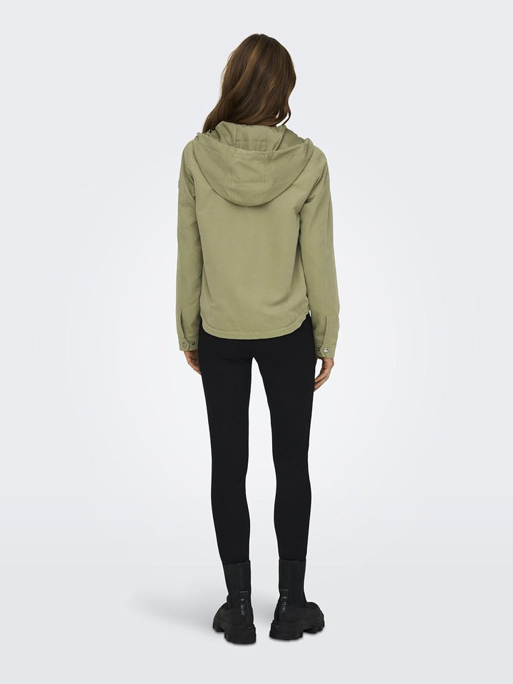 ONLY Damen Onlskylar Hood Spring Jacket Cc OTW Jacke, XS Aloe