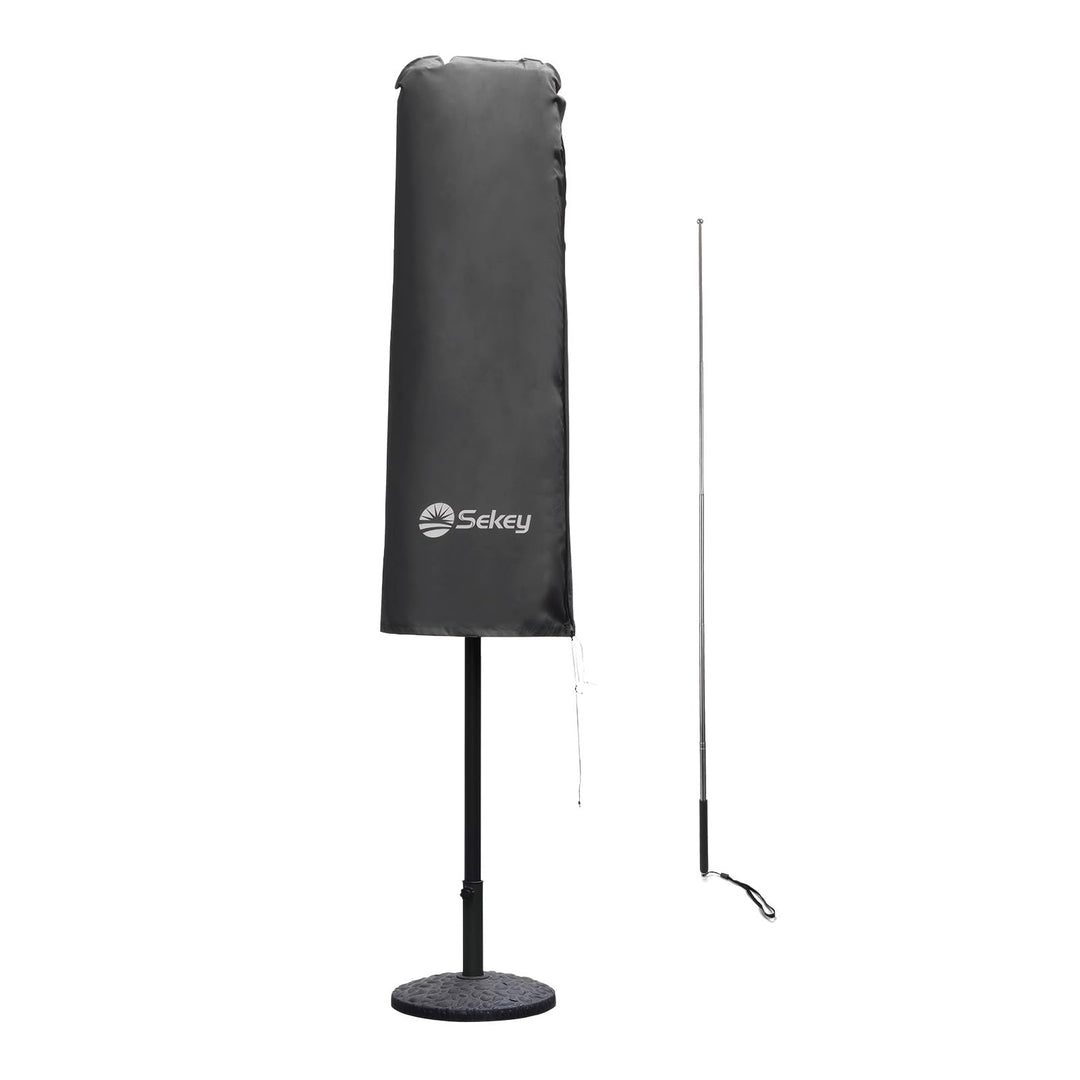 Sekey Doppelsonnenschirm Schutzhülle | Abdeckhauben für Sonnenschirm | 165×50/62 cm – Extrabreite Ab