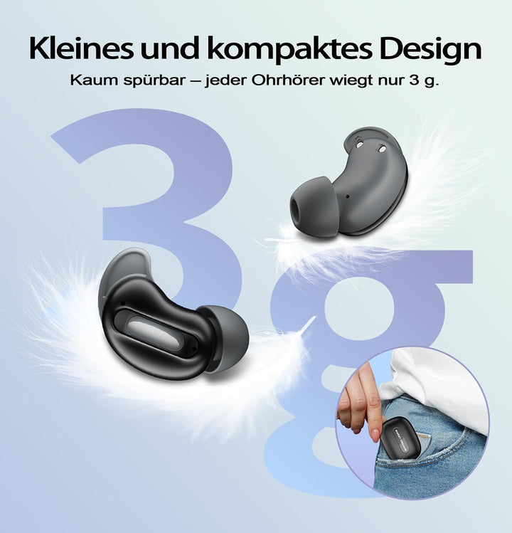 Bluetooth Kopfhörer, Schlafkopfhörer, In-Ear Kopfhörer Kabellos | Bluetooth 5.4, Hi-Fi Sound mit ANC
