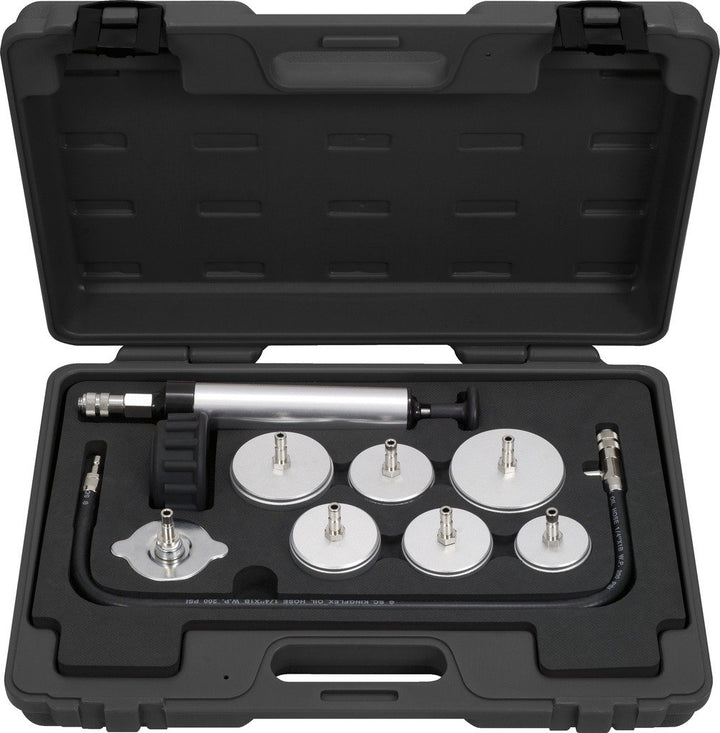 KS Tools 455.0110 Kühlsystem-Prüfgerät LKW, 9-tlg.