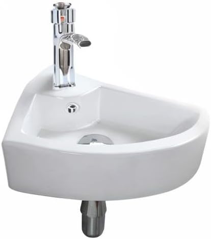Aufsatzwaschbecken aus Keramik, rechteckig, weiss, Hochglanz, hohe Qualität, mit gerader Wand, moder