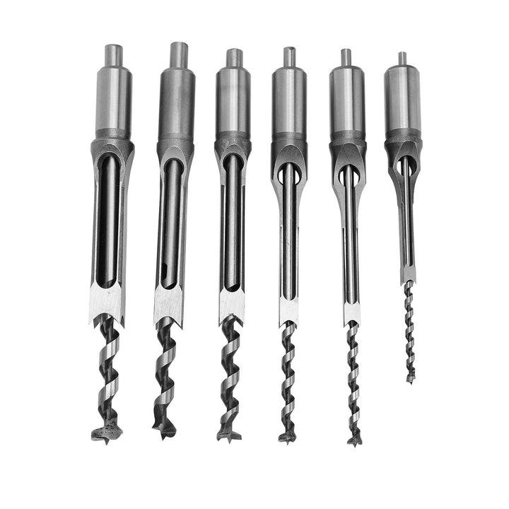 Meisselbohrer, Sägebohrer 6Pcs/Set Schneckenbohrer Stahl für die Holzbearbeitung
