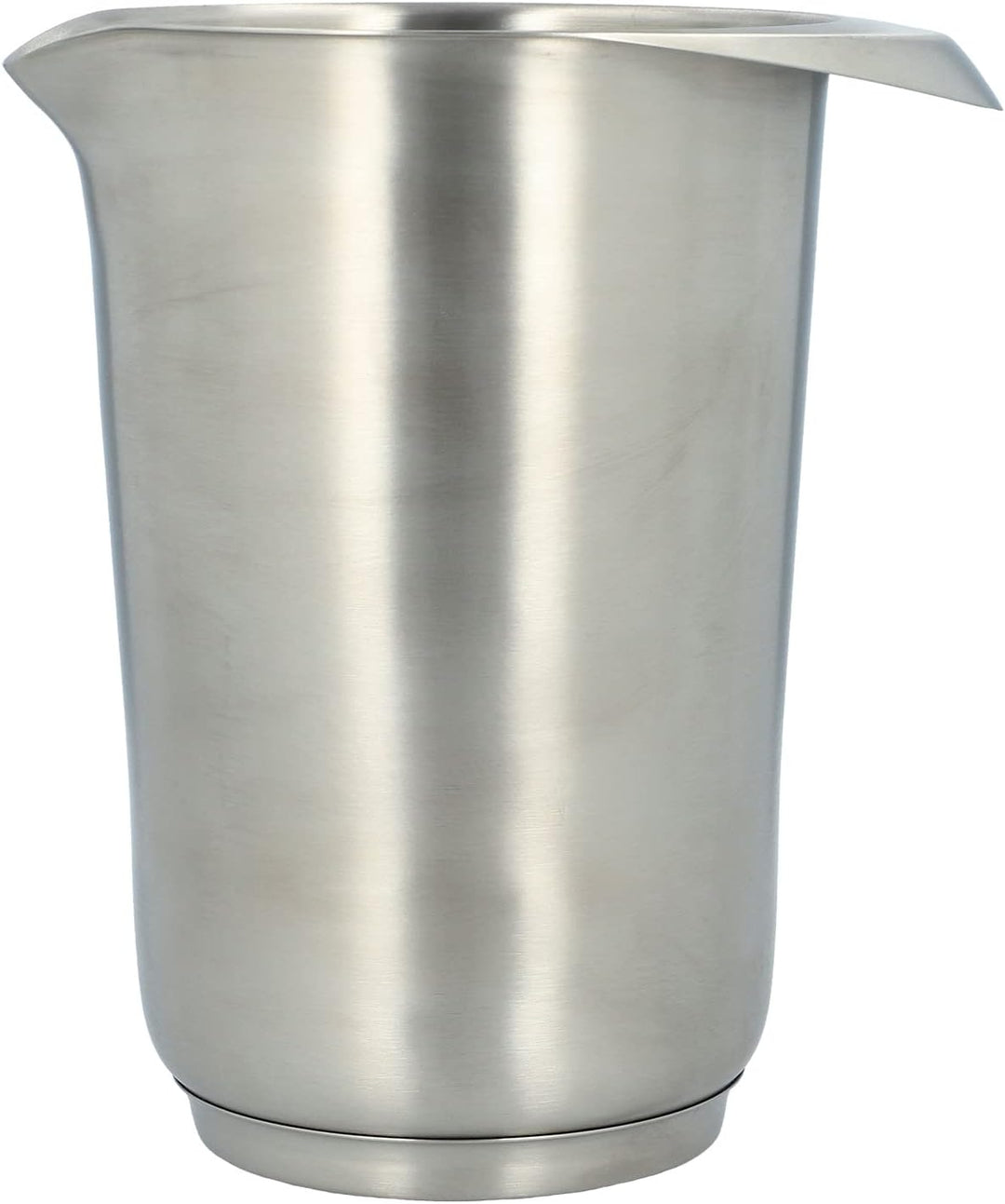 Rühr- und Servierbecher – Birkmann – silber, 1,5 L, Edelstahl, mit Griff, Ausgiesser & Skalierung, A