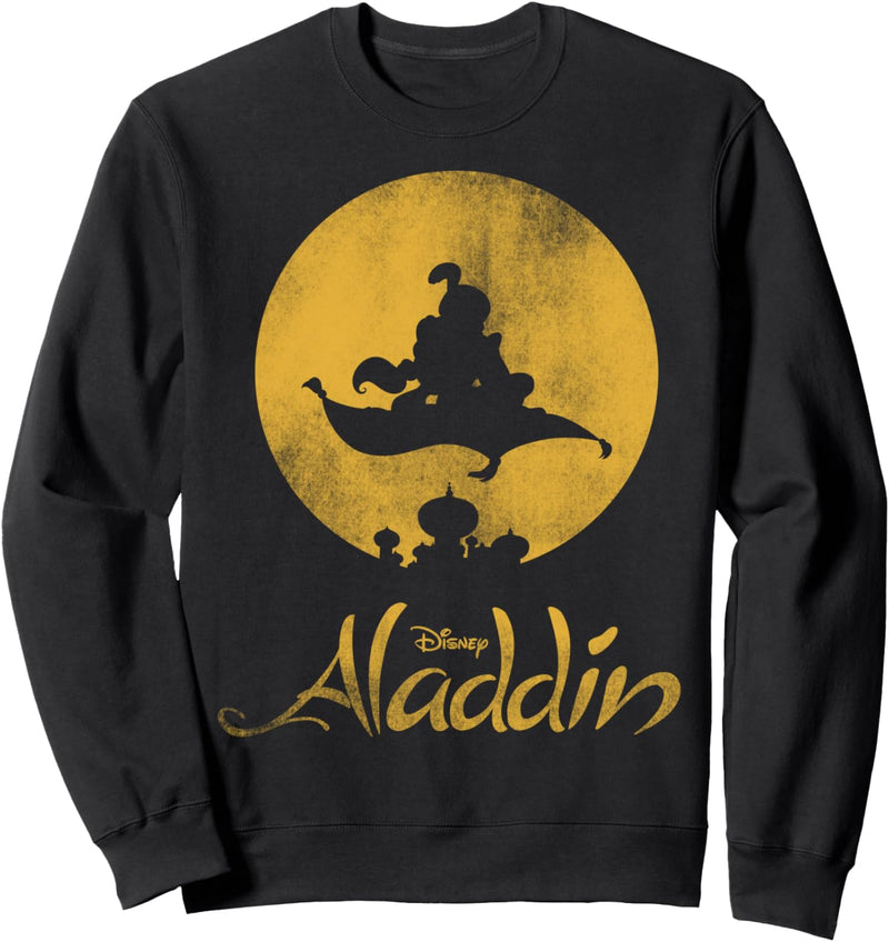 Disney Aladdin Jasmine And Aladdin Magic Carpet Silhouette Sweatshirt