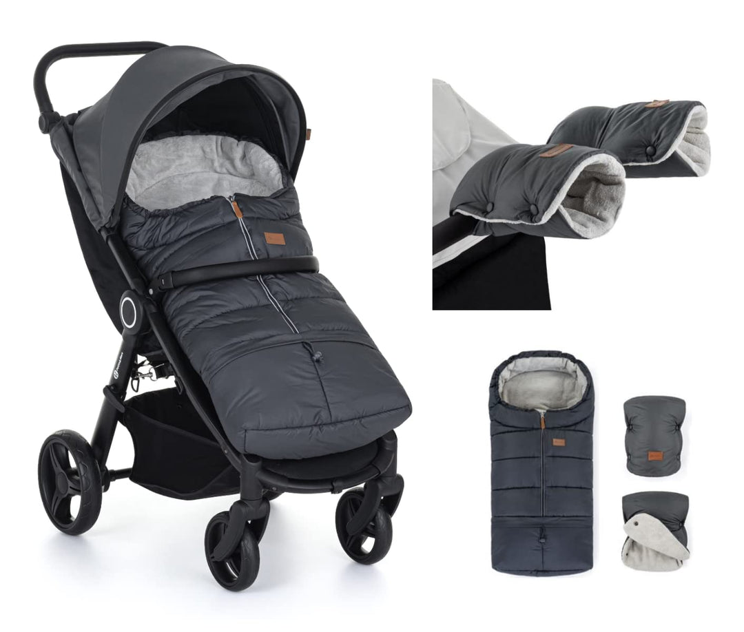 Petite&Mars Schlafsack für Kinderwagen JIBOT * Fusssack * Winterschlafsack für Kinderwagen, Buggy un