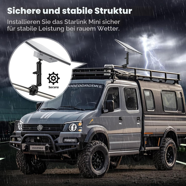 XLTTYWL 2025 Starlink Mini-Stativhalterung, Aluminium-Adapter für Starlink Mini-Antenne mit 1/4"-20