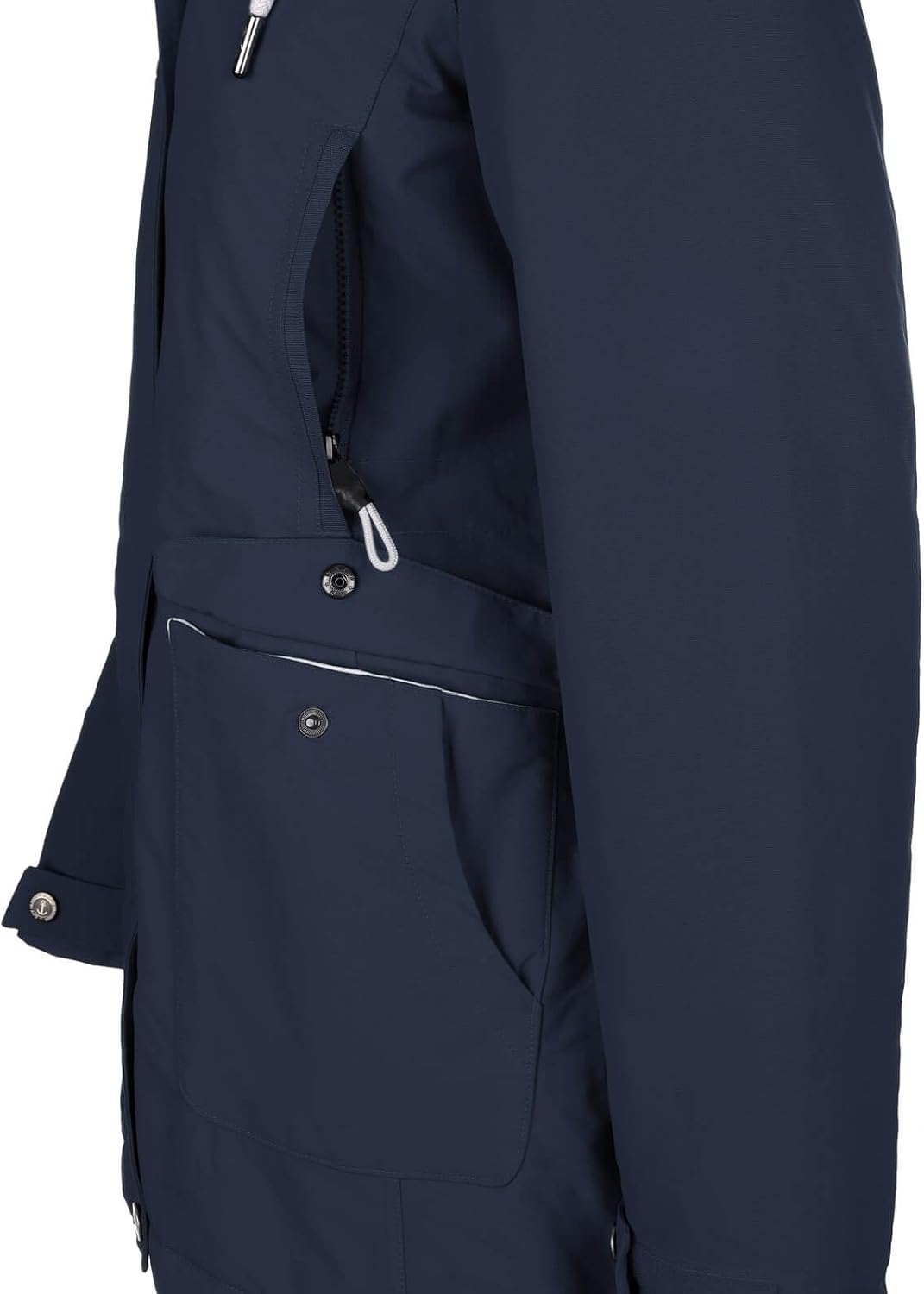 Dry Fashion Damen Funktionsmantel Aarhus gefüttert - Outdoor-Funktionsjacke wind- und wasserdicht, N