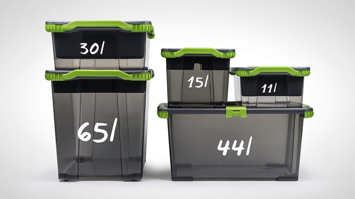 Rotho Evo Total Protection Aufbewahrungsbox 44l mit Deckel, Kunststoff 44l 1 Stück, 44l 1 Stück