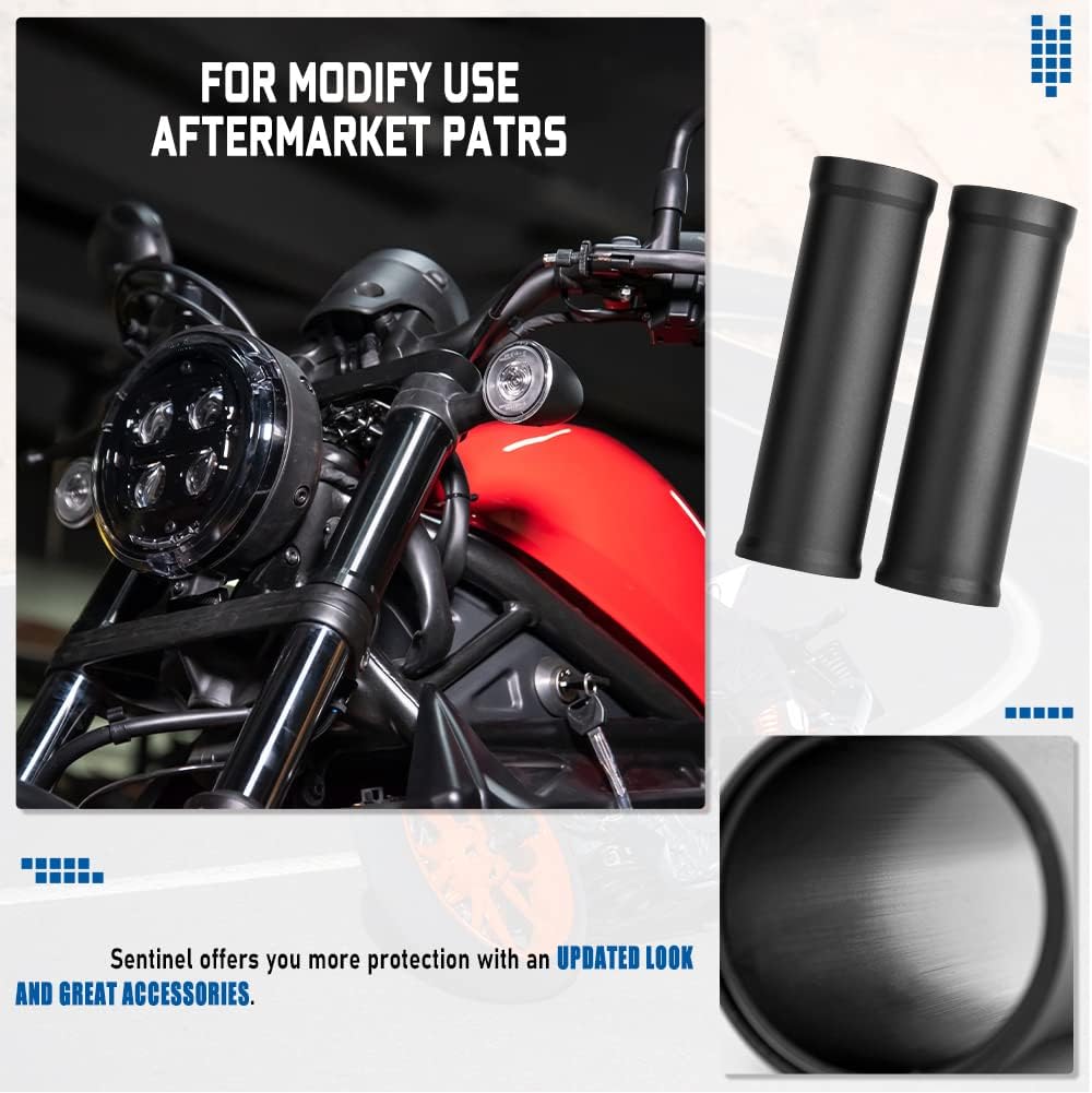 TAZGANTAX Motorrad Gummi Aluminium Vordere Obere Untere Gabel Staubschutz Gamaschen Gators Stiefel S