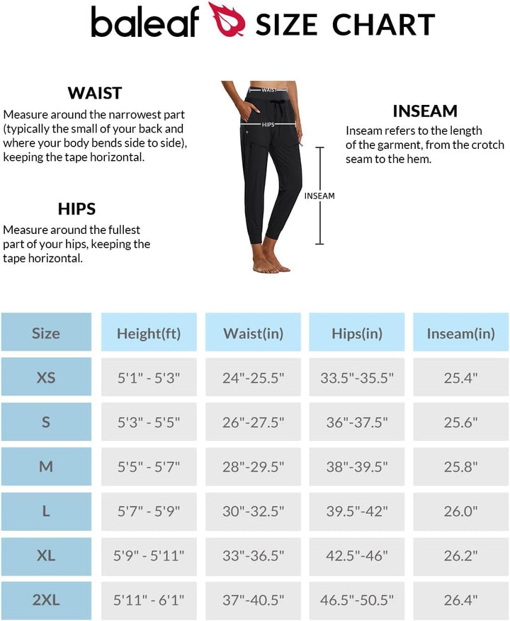 baleaf Damen Cargo Jogginghose Leichte Wanderhose Atmungskativ Schnelltrocknend Workout Lounge Casua