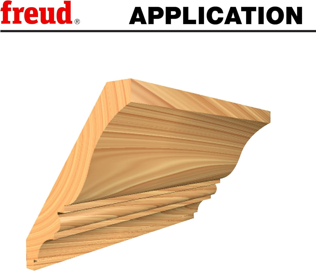 Freud 99–001 1/2 to 1–1/4-Zoll Tür Lip Router Bit mit 1/2 Zoll Schaft, 99-416 Form-Oberfräsen-Einsat