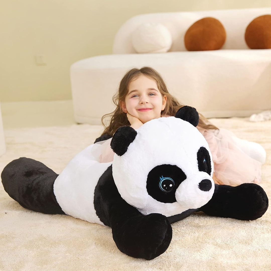 IKASA Gross Panda Kuscheltier Riesen Stofftier,Gross Plüschtier Riesige Plüsch Spielzeug 78cm Flausc