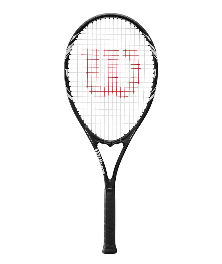 Wilson Federer Erwachsene Tennisschläger (verschiedene Bundle-Optionen) Black/White Series Nur Schlä