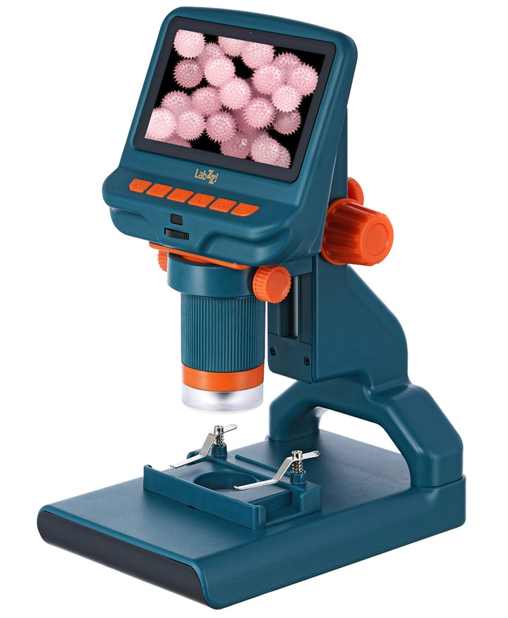 Levenhuk LabZZ DM200 Tragbares Digitalmikroskop Für Kinder Mit LCD-Display, Fernbedienung Und Präpar