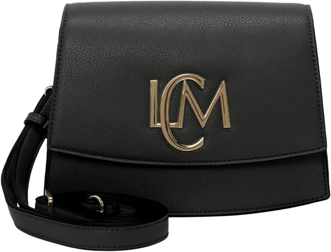 L.CREDI Lauretta Umhängetasche 22 cm Schwarz, Schwarz