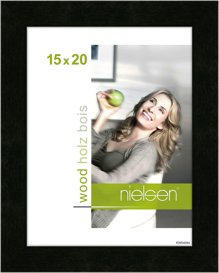 nielsen Holz Bilderrahmen Essential, 15x20 cm, Schwarz Schwarz 15 x 20 cm, Schwarz 15 x 20 cm