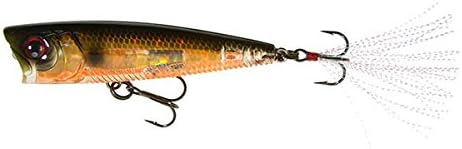 Yo-Zuri Schwimmender 3DB Popper 3-Inch Prism Gold Schwarz, 3-Inch Prism Gold Schwarz