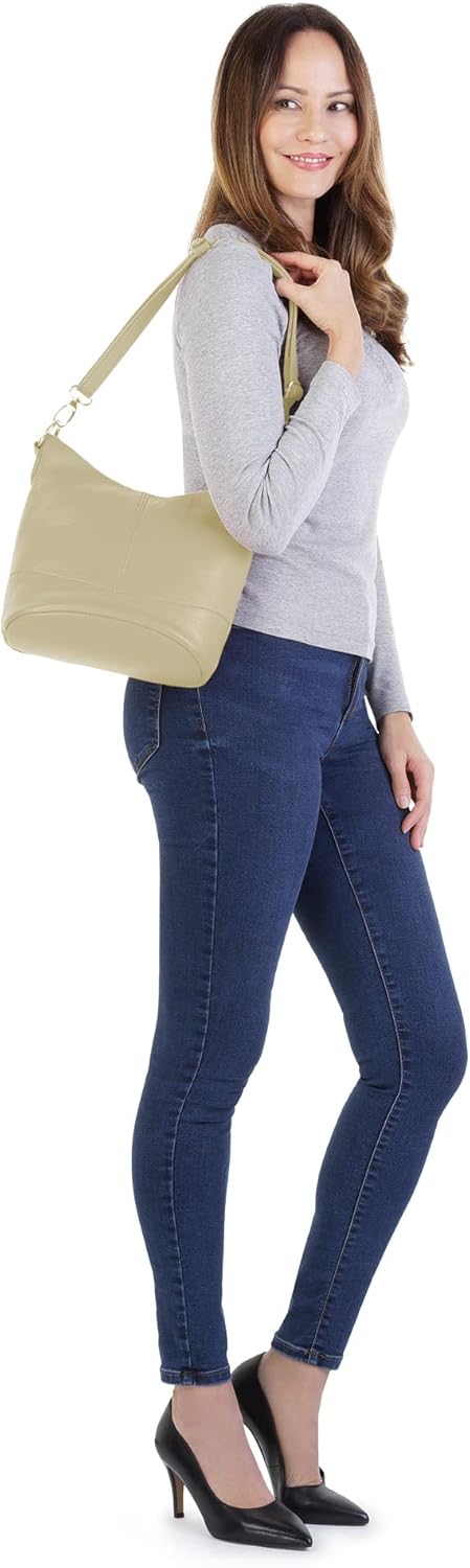 Umhängetasche Echt Leder Damen Made in Italy, Handtasche, Schultertasche, Crossbody Bag aus Leder 02