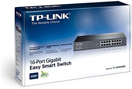 TP-Link TL-SG1016DE 16-Port Gigabit Netzwerk Managed Switch (13 Zoll Rack-Montage, Metallgehäuse, lü