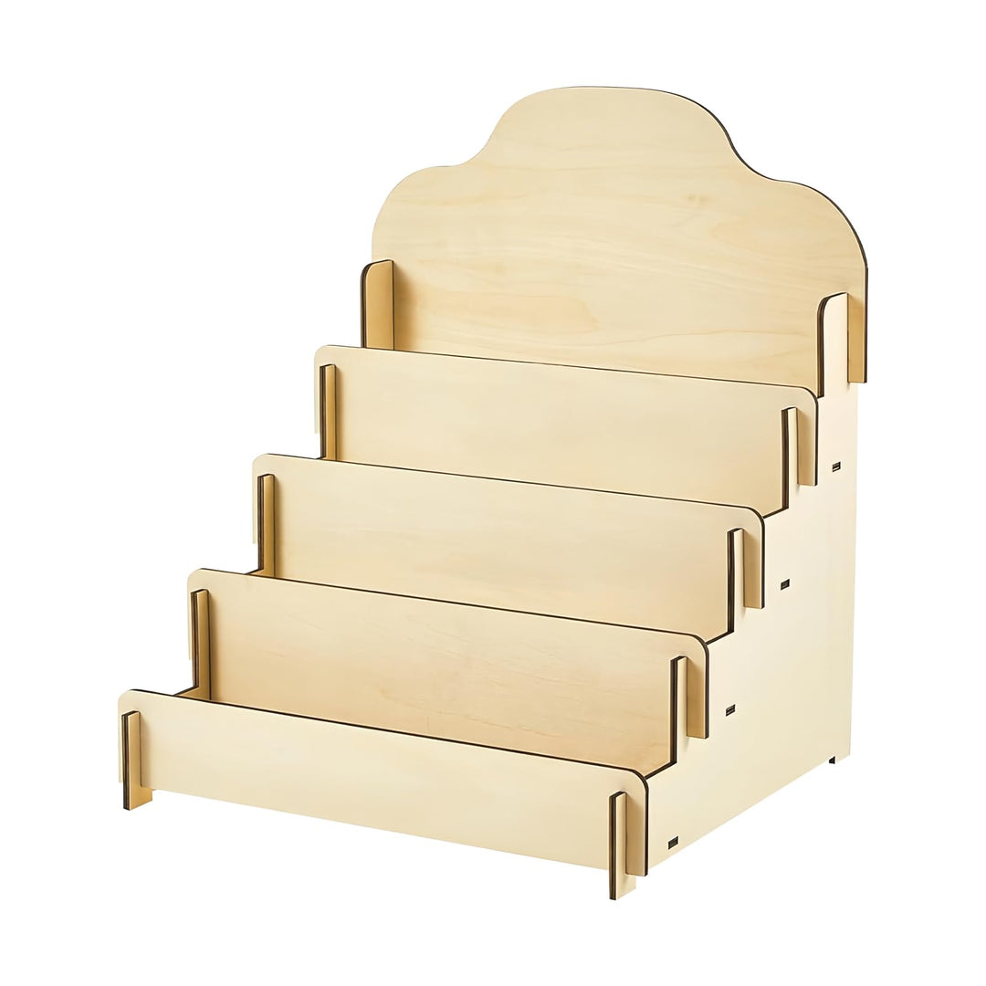 Kartenständer Aus Holz Mit 4 Etage Display Ständer, Präsentationsständer, Postkartenständer, Grusska