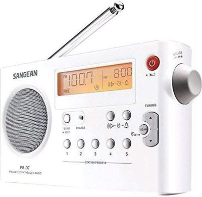 Sangean PR-D7 tragbares Radio (UKW/MW-Tuner, Kopfhöreranschluss, Weckfunktion, Netz/Batteriebetrieb)