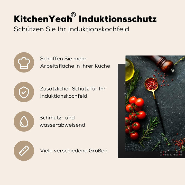 Herdabdeckplatte 80x52 cm Einteilig Herdabdeckung Abdeckplatte für Ceranfeld Abdeckung Induktionskoc