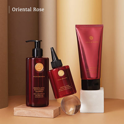 HAARÖL AUS BIO ARGAN, OLIVEN & SACHA-INCHI - HARNN HAIR OIL TREATMENT ORIENTAL ROSE, für sehr trocke