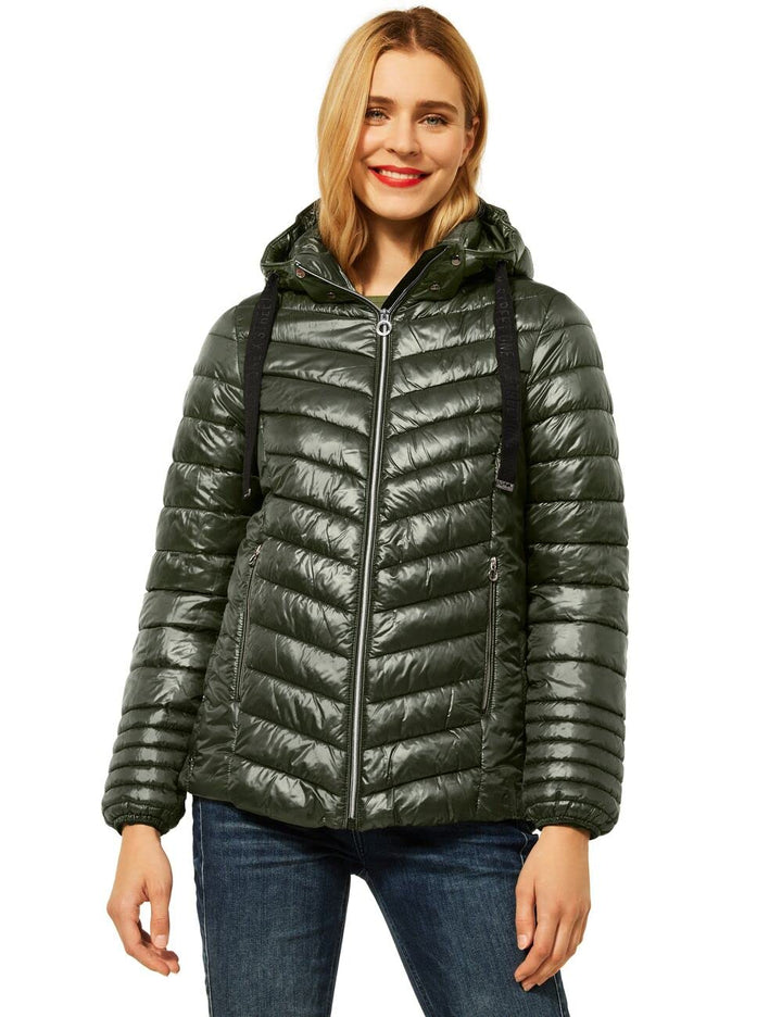 Street One Damen Steppjacke 34 Homey Green, 34 Homey Green