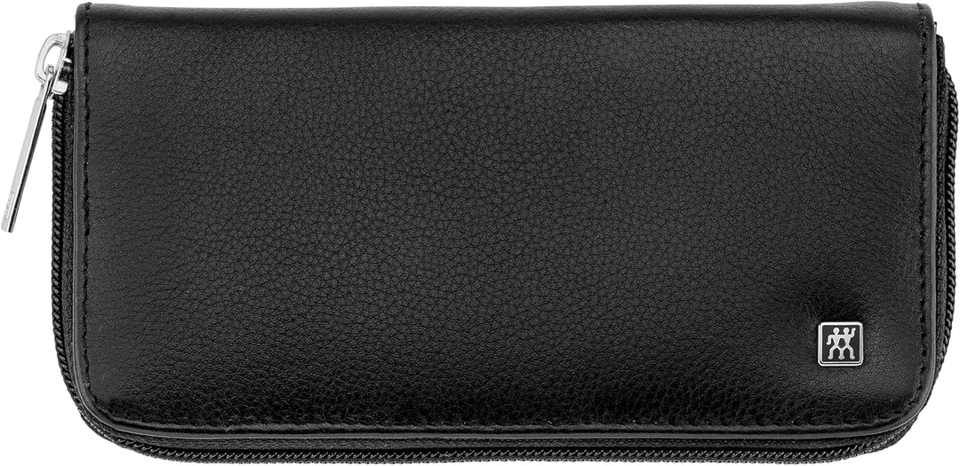 ZWILLING Maniküreset 6-teilig Nagelpflegeset aus Rindleder mit Reissverschluss, Premium, Schwarz
