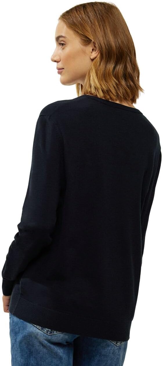 Street One Damen Strickpullover 38 Deep Blue, 38 Deep Blue
